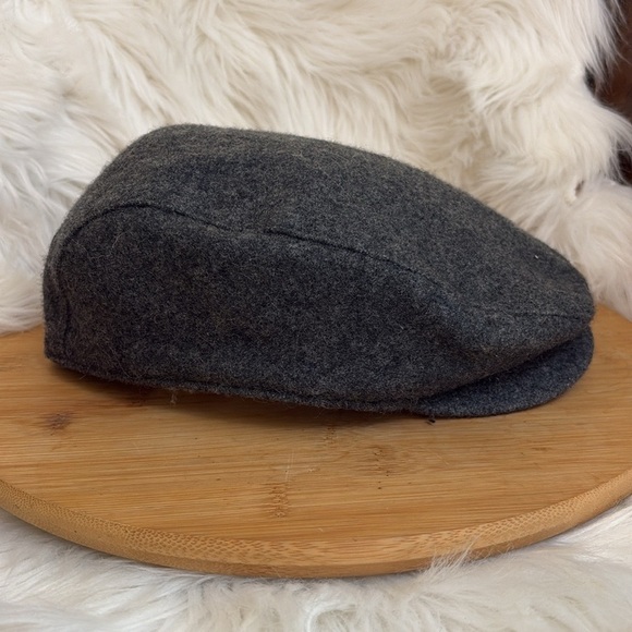 Nike | Vintage unisex Gray Wool Blend Embroidered Swoosh Pageboy Snap Golf Cap L - Picture 7 of 15